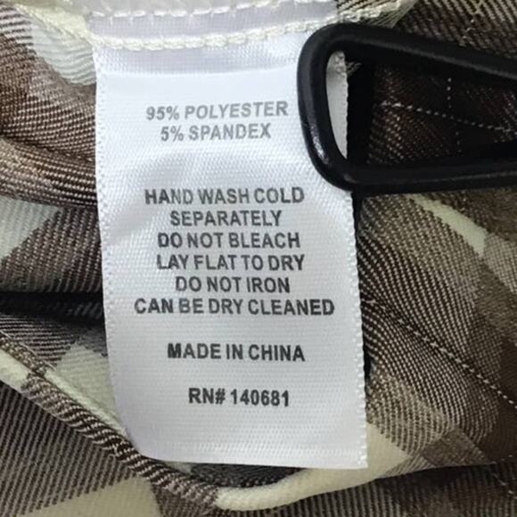 UNIQUE VINTAGE SZ M brown plaid high waist retro style skort short NWT B88 - Picture 6 of 10